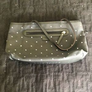 Kate Spade black and white polka dotted purse